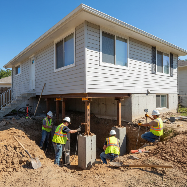 Redressement de maison Normandin