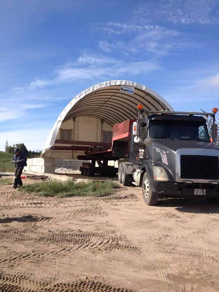 Transport d'une structure de bâtiment Normandin
